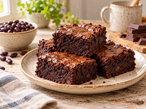 Chráněno: Rychle fazulove brownies z Freshu – ilustrační obrázek vytvořený AI